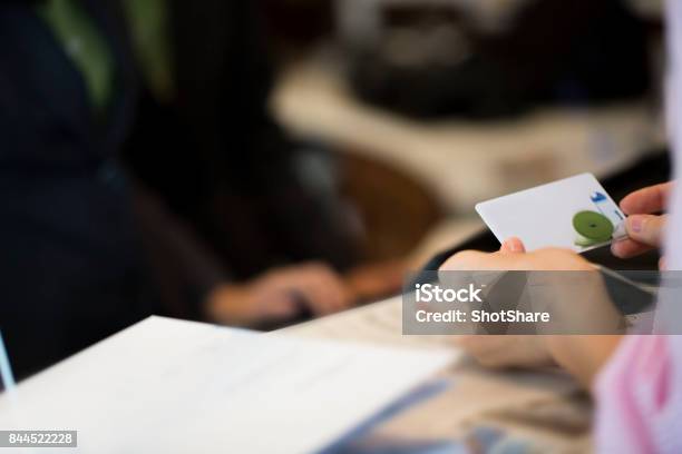 Checking Into Hotel Stock Photo - Download Image Now - Greeting Card, Medical Insurance, Arrival