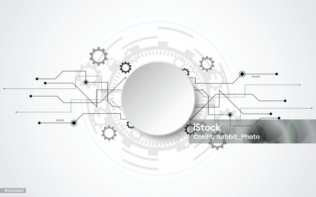 Abstract Technology White Abstract Technology Background White