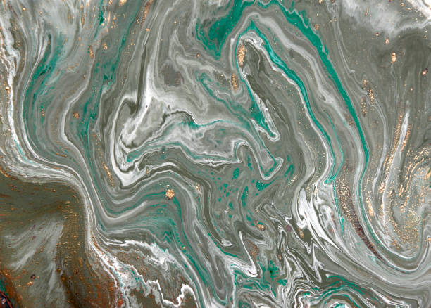 istock Marbled abstract background. Liquid marble pattern. Colorful marble backdrop. Golden glitter texture. 844524848