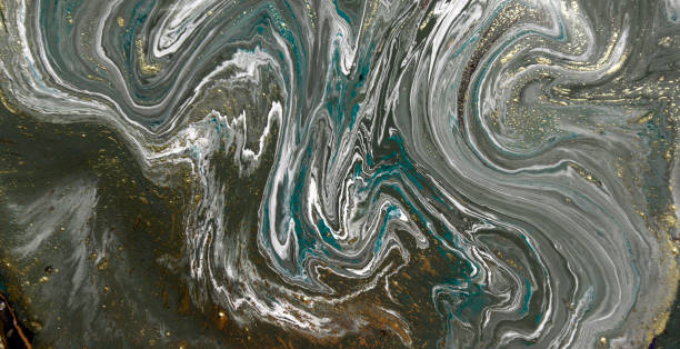 istock Marbled abstract background. Liquid marble pattern. Colorful marble backdrop. Golden glitter texture. 844524872