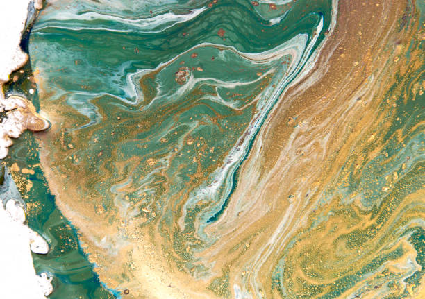 istock Marbled abstract background. Liquid marble pattern. Colorful marble backdrop. Golden glitter texture. 844532896