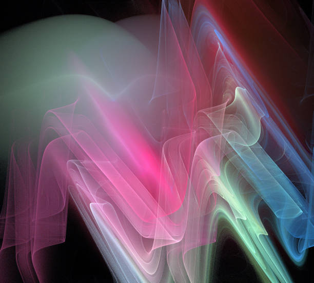 istock image of one Digital Fractal on Black Color 844537584
