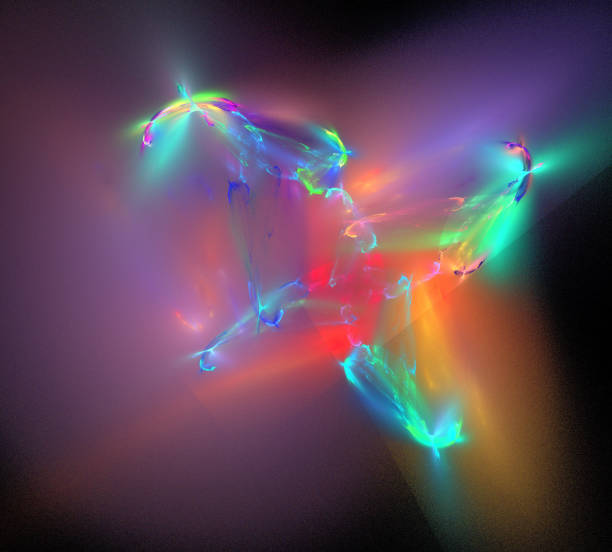 istock image of one Digital Fractal on Black Color 844551404