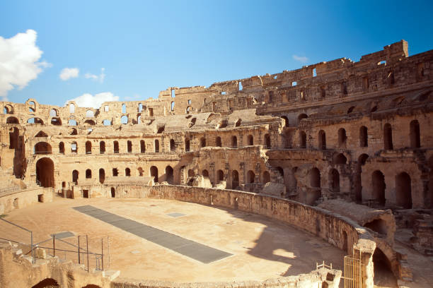 istock Landmark Roman amphitheater in El Jem 844552954