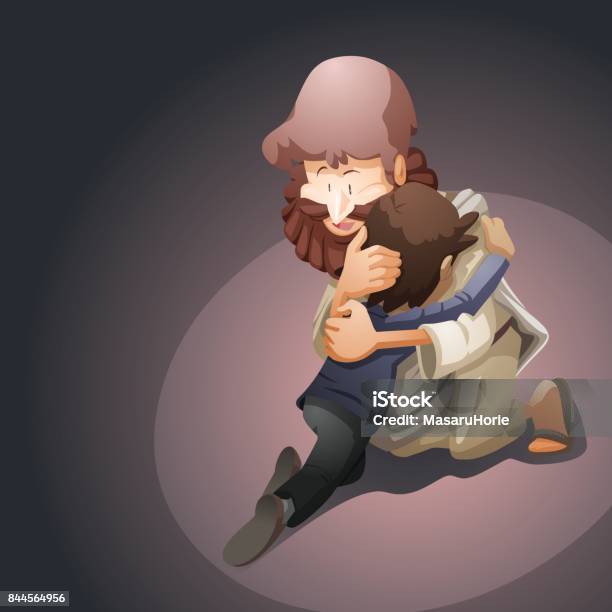 I Will Give You Rest Stock Illustration - Download Image Now - Consoling, Embracing, Love - Emotion