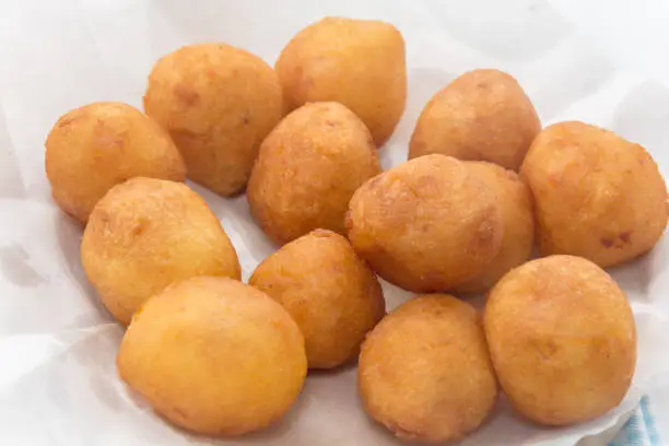 Photo of Fried Sweet Potato Balls on plate