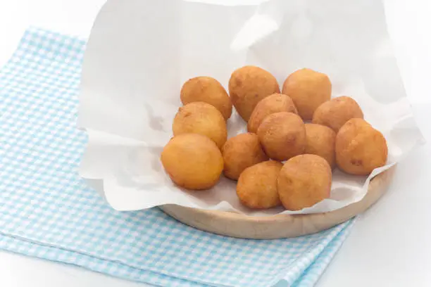 Photo of Fried Sweet Potato Balls on plate