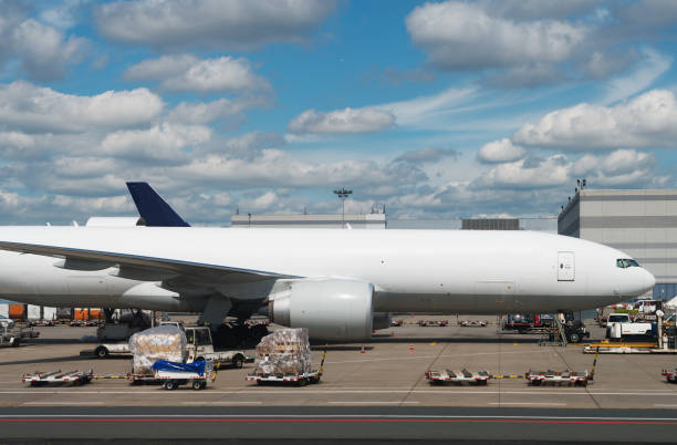 istock Cargo aircraft is loading at the airport. 844585634