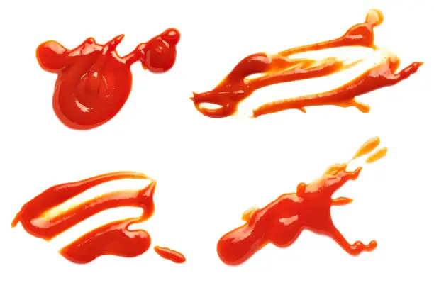 Photo of ketchup stain fleck