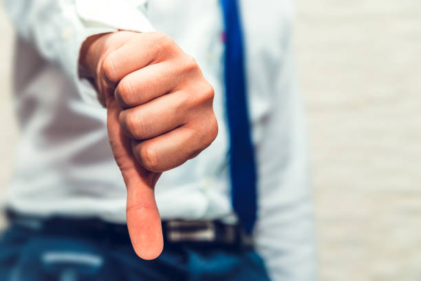 istock Male hand show thumb down. 844622916