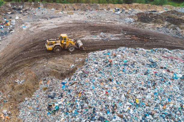 istock Aerial view of landfill 844623580