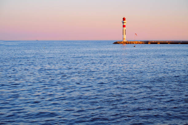 istock Lighthouse on a sunny day with blue sky 844626100