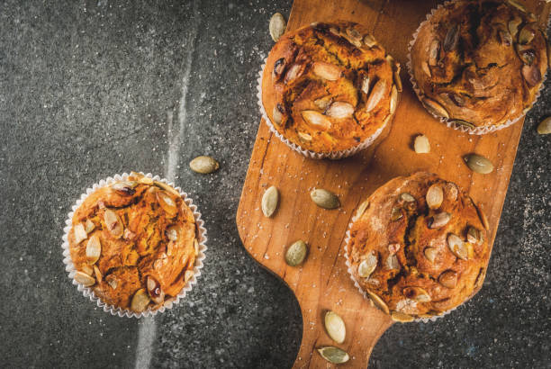 Healthy pumpkin muffins