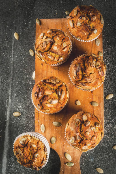 istock Healthy pumpkin muffins 844636872