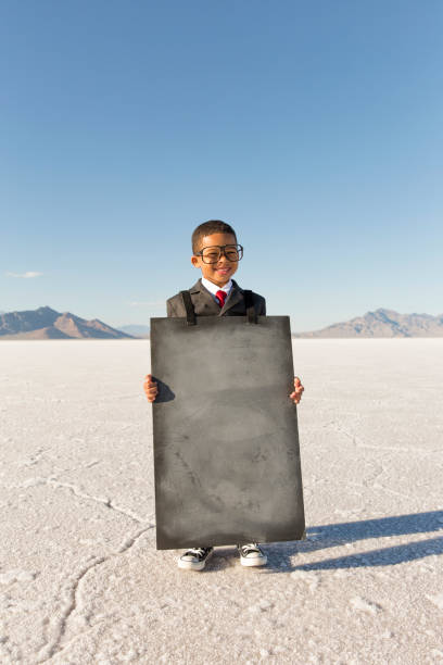 istock Business Boy with Sandwich Message Board 844638532