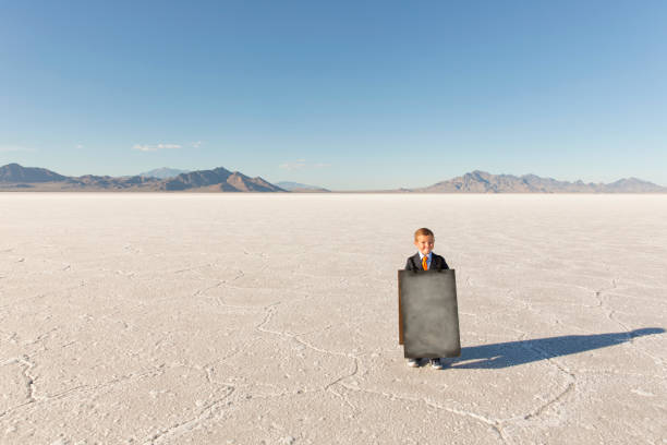 istock Business Boy with Sandwich Message Board 844638550