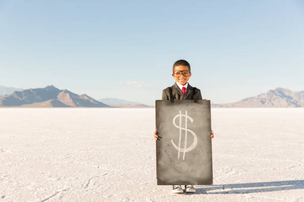 istock Business Boy with Sandwich Message Board 844638562