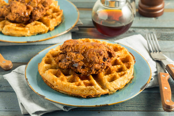 istock Homemade Southern Chicken and Waffles 844644086