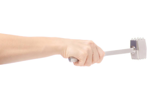 istock Female hand kitchen gavel isolated 844644938