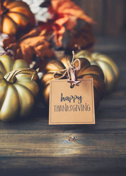 istock Thanksgiving background with metallic pumpkins 844645178