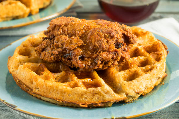 istock Homemade Southern Chicken and Waffles 844647770