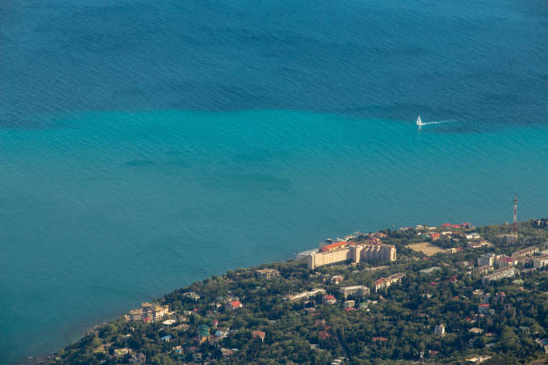 istock view from the mountain, on a cliff, mountain Crimea 844655714