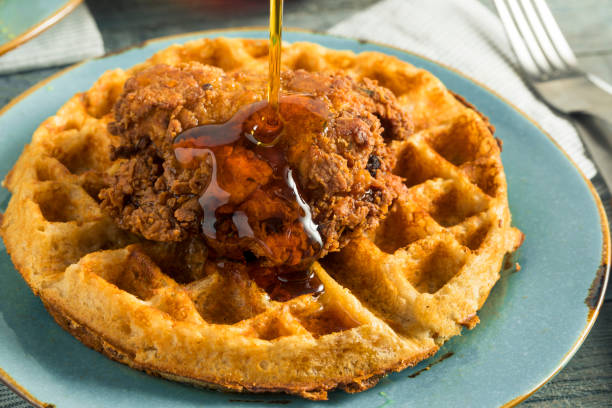 istock Homemade Southern Chicken and Waffles 844656258