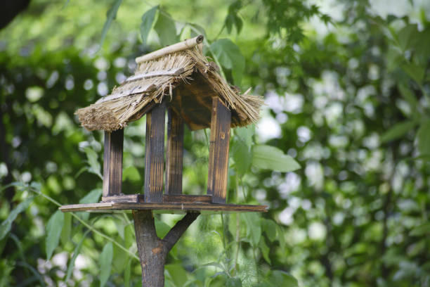 Natural garden birdhouse
