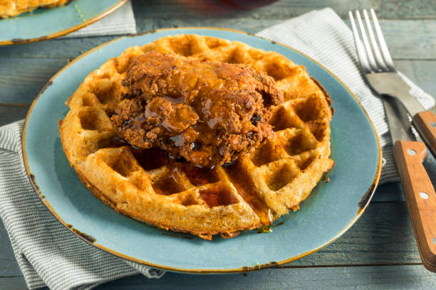 istock Homemade Southern Chicken and Waffles 844660222