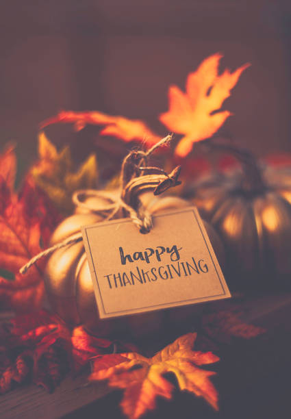 istock Thanksgiving background with leaves and message 844662276