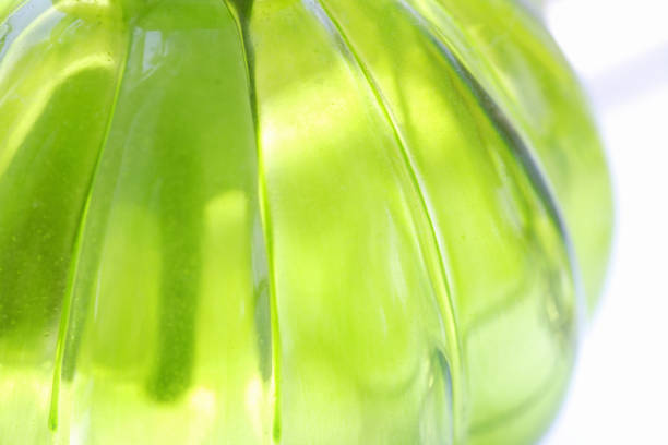 Ru light green glass bottle