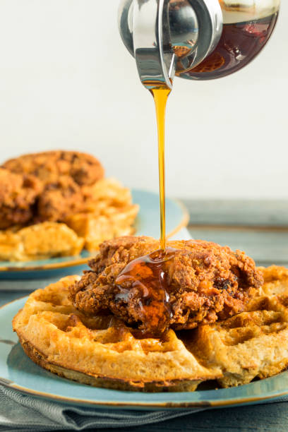 istock Homemade Southern Chicken and Waffles 844666906