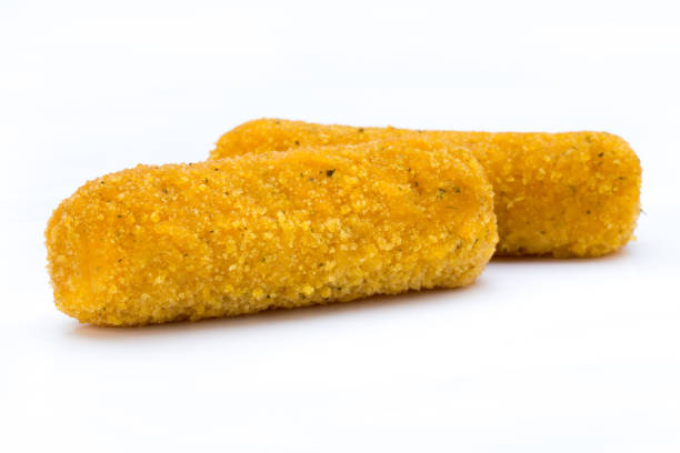 istock Fish fingers on the white background. 844683766