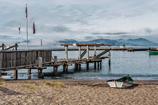 istock San Francisco Bay Views with Bridge Piers Clouds and Fog 844696906