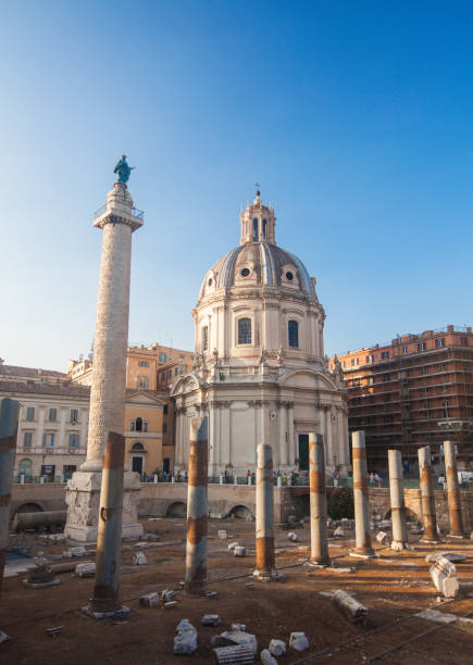 istock Trajan's Column and Churches of Santa Maria di Loreto 844698770