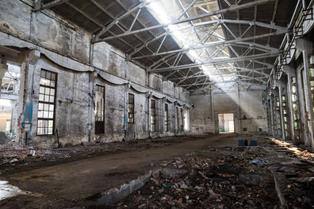 istock old factory buildings destroyed 844702322
