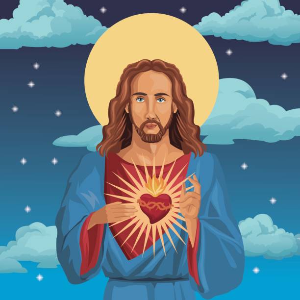 1,300+ Jesus On The Mountain Stock Illustrations, Royalty-Free Vector ...