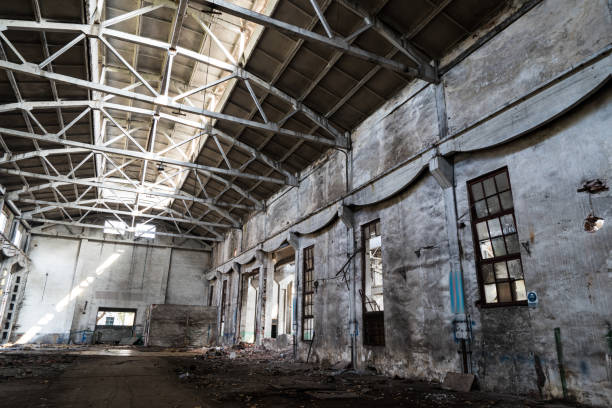 istock old factory buildings destroyed 844713736