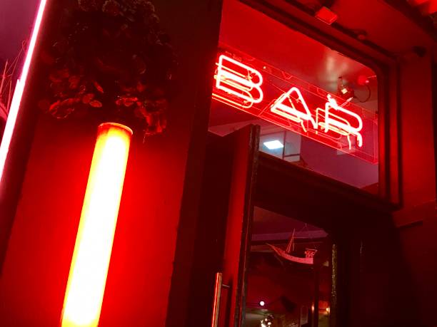 istock Bar neon sign in London 844713912