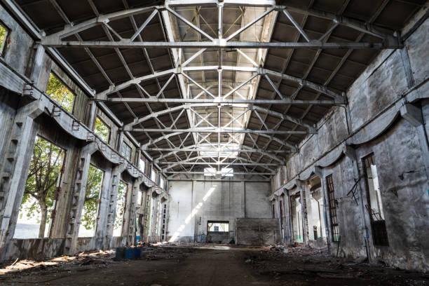 istock old factory buildings destroyed 844714436