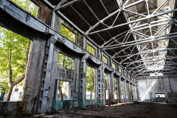 istock old factory buildings destroyed 844720510