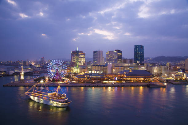 Night view of the Kobe harborland