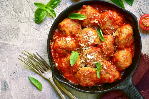 istock Meatballs in tomato sauce 844724850