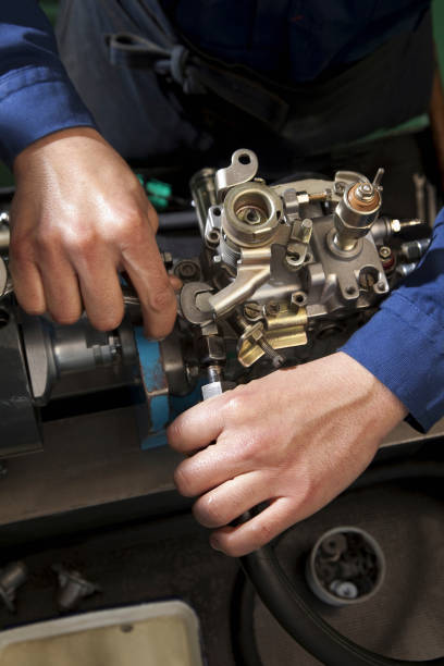 istock Automotive parts assembly work 844731106