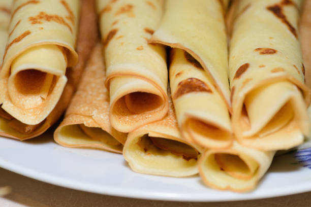 istock Hot pancakes  - a delicious fast breakfast 844735618