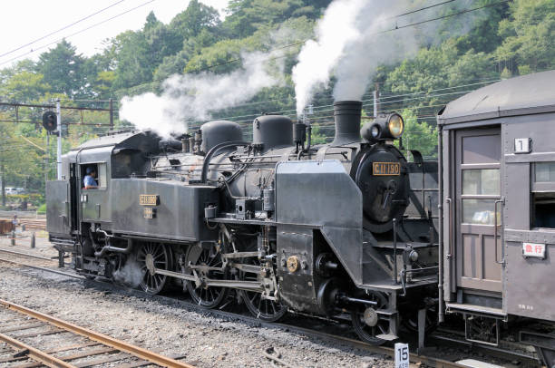 Oigawa railway SL Oigawa railway SL akaishi mountains stock pictures, royalty-free photos & images