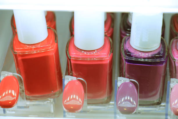 istock Nailpolish display in store 844739602