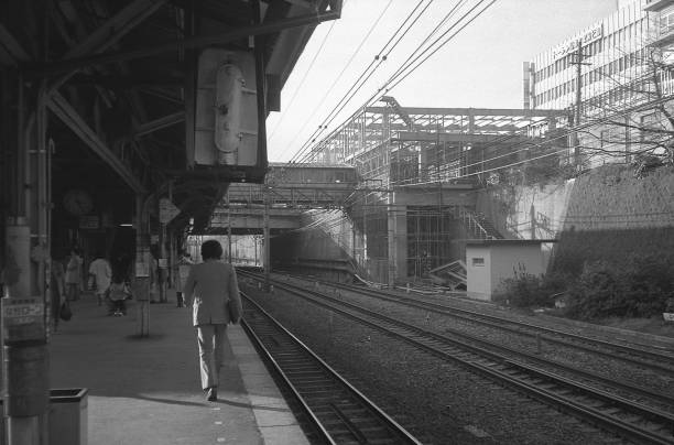 istock Central line Shinanomachi station station construction 844785880