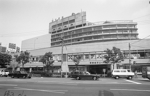 Demolition work in the Asahi Shinbun and Japan theaters