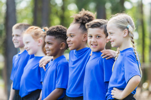 istock Multi-ethnic children at soccer camp 844795804